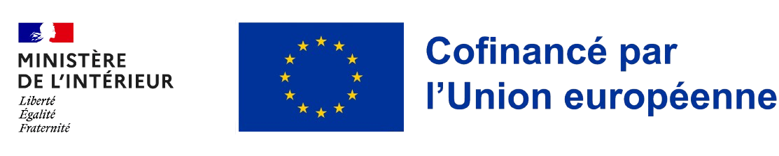 Logo Ministère de l'Intérieur et Logo Cofinancé par l'Union Européenne